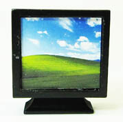 Flachbildschirm 40x55mm schwarz